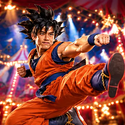 Acrobacias en Anime Fantasy Show del circo en Valencia